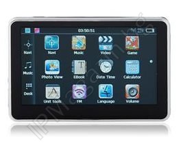 GPS Navigator 4.3 "touchscreen display, processor MediaTek MT3351, WIN CE 5.0, 128MB RAM, FM Transmitter 