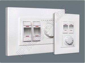 PARADOX MCB1H / V - combined with a wall panel dimmer / 4 button 
