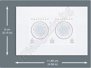 PARADOX MVCA2 - Double wall dimmer 