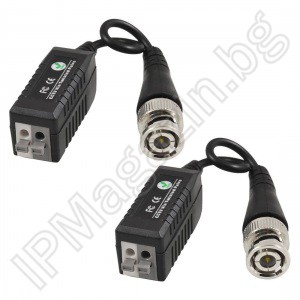 LLT-205 - Video Balun - set 2pcs (a system for transmission of video signals on twisted pair)