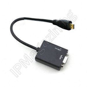 Adapter, Adapter, Micro HDMI to VGA 