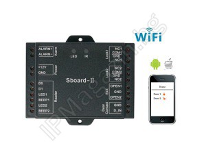 Sboard-II WiFi - wireless, network, standalone, controller, one-way access control, two-door 