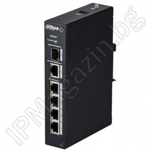 PFS3106-4T - 6 port, 4 ports 10/100, 2 Gigabit, Layer 2, switch DAHUA, ETHERNET switch