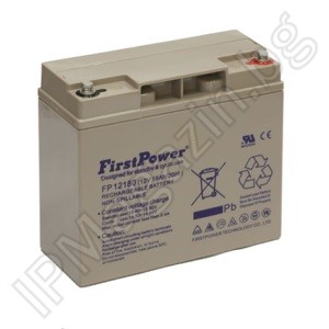 FP12180 - First Power, rechargeable, 12V, 18Ah, T8 