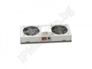 LN-FAN-THM-2FFS-BL - ventilation module for wall-mounted cabinets, 2 fans 