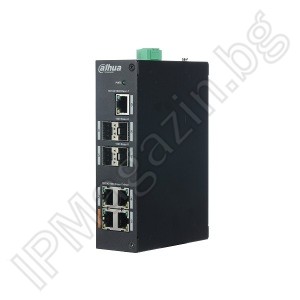 PFS3409-4GT-96 - 11 Port, 8 Port Gigabit POE, 1 Gigabit Port, 2 Gigabit Optical Gateways, Industrial, Layer 2 PRO series POE switch DAHUA